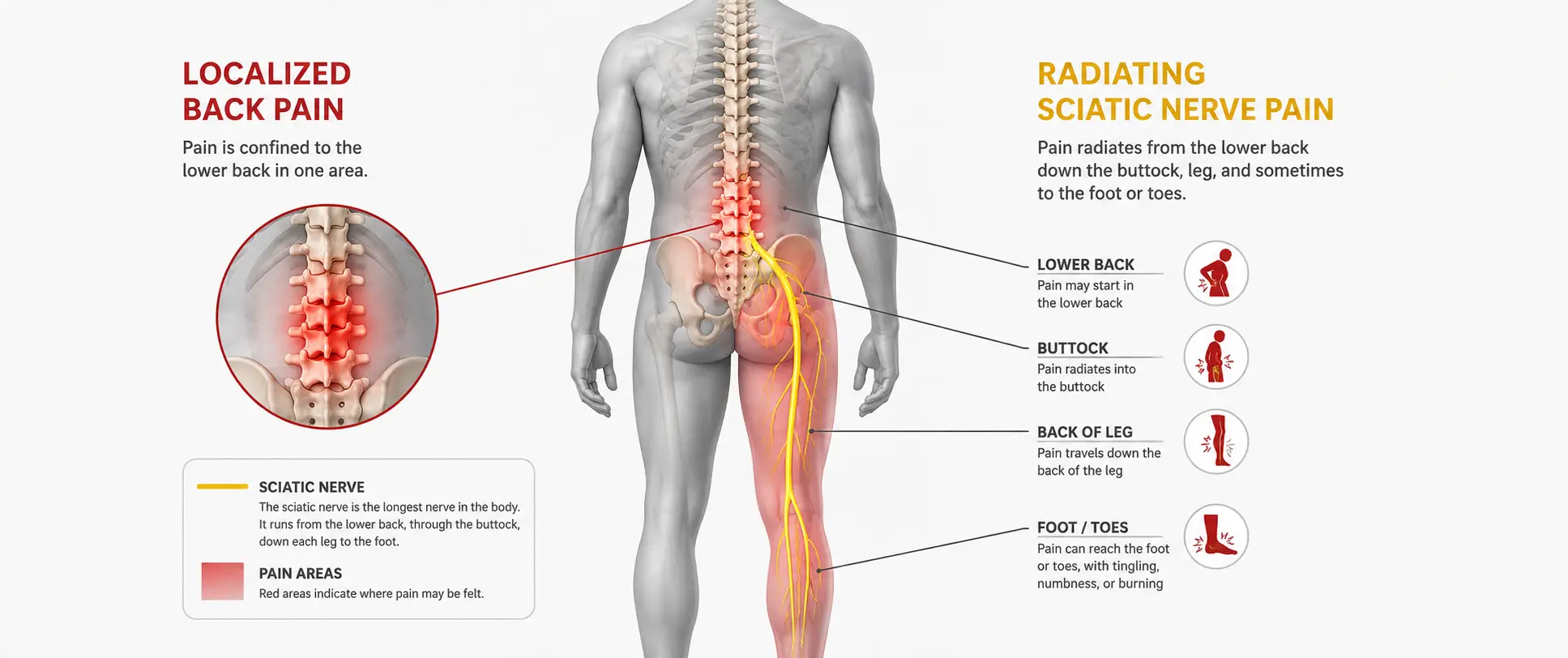 Sciatica vs Back Pain: How to Tell the Difference